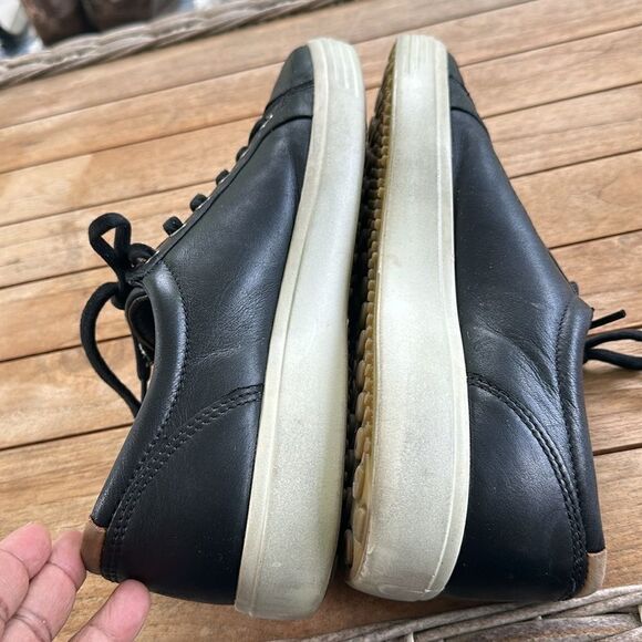 Ecco Men’s Spikeless Black Golf Shoes 43=9-9.5 - Picture 6 of 8